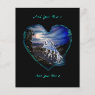 Bucht bei Nacht , Dolphin-Liebe Flyer