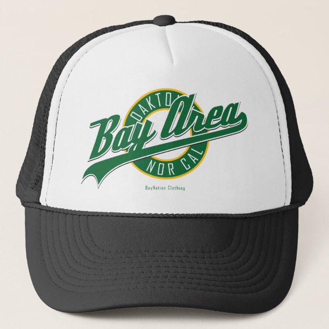 Bucht-Bereich Oaktown Hut Truckerkappe (Vorderseite)