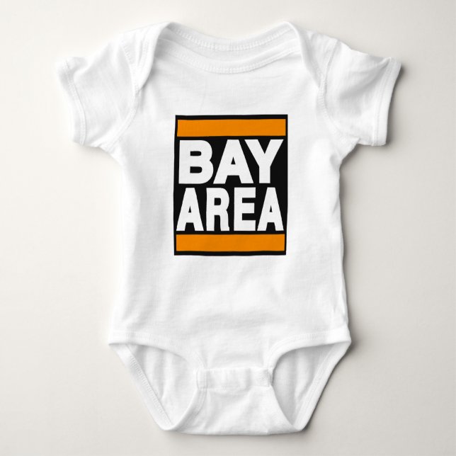 Bucht-Bereichs-Orange Baby Strampler (Vorderseite)