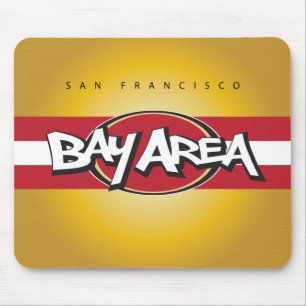Bucht-Bereichs-Rot u. Goldmausunterlage Mousepad