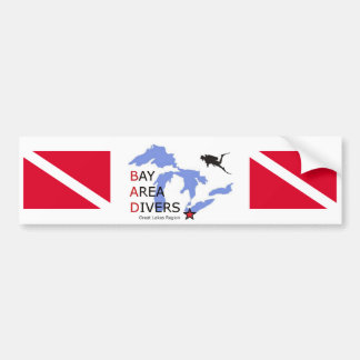 Bucht-Bereichs-Taucher-Great Lakes Region Autoaufkleber