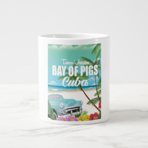 Bucht der Schweine, Kuba Strandurlaubposter Jumbo-Tasse