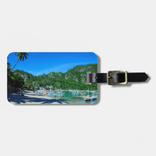 Bucht des El Nido Strandes Gepäckanhänger