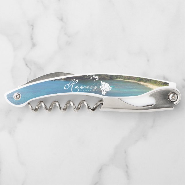 Bucht Hawaiis Hanauma Kellnermesser (Rückseite)