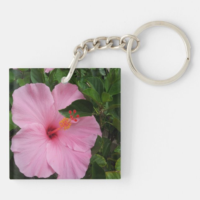Bucht-Hibiskus-Blumen Hawaiis Hanauma Schlüsselanhänger (Rückseite)