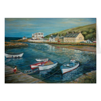 Bucht-Hotel Cushendun Ölgemälde durch Joanne Casey