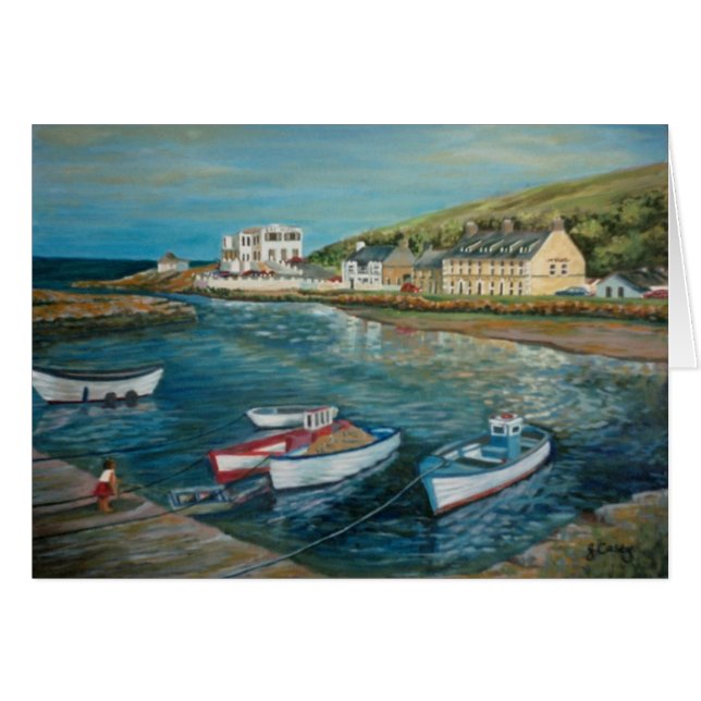 Bucht-Hotel Cushendun Ölgemälde durch Joanne Casey (Vorderseite (Horizontal))