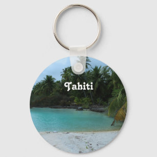 Bucht in Tahiti Schlüsselanhänger