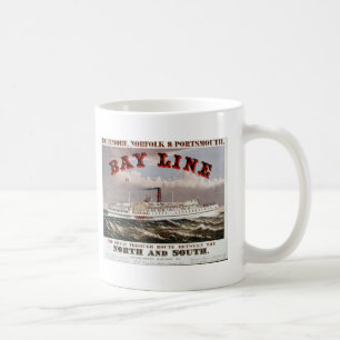 Bucht-Linie - die große durchgehende Linie Kaffeetasse