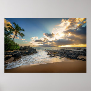 Bucht Makena Strand-  Makena Poster