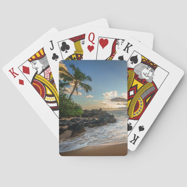 Bucht Makena Strand-| Makena Spielkarten (Rückseite)