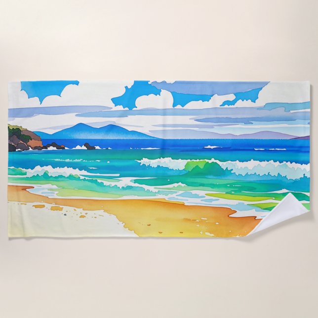 Bucht Strandtuch (Vorderseite)
