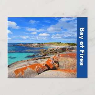 Bucht von Bränden, Tasmanien, Australien Postkarte