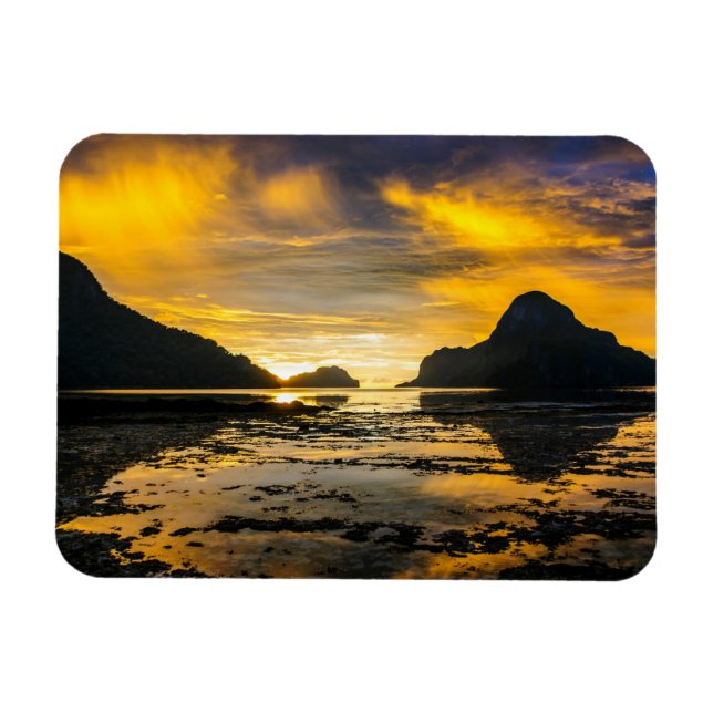 Bucht von El Nido Sunset Magnet (Horizontal)
