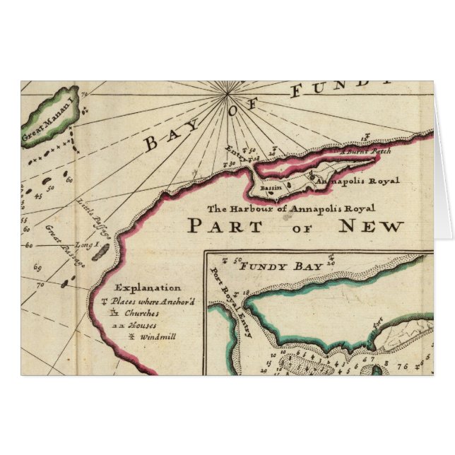 Bucht von Fundy und Hafen von Annapolis Royal (Vorderseite (Horizontal))