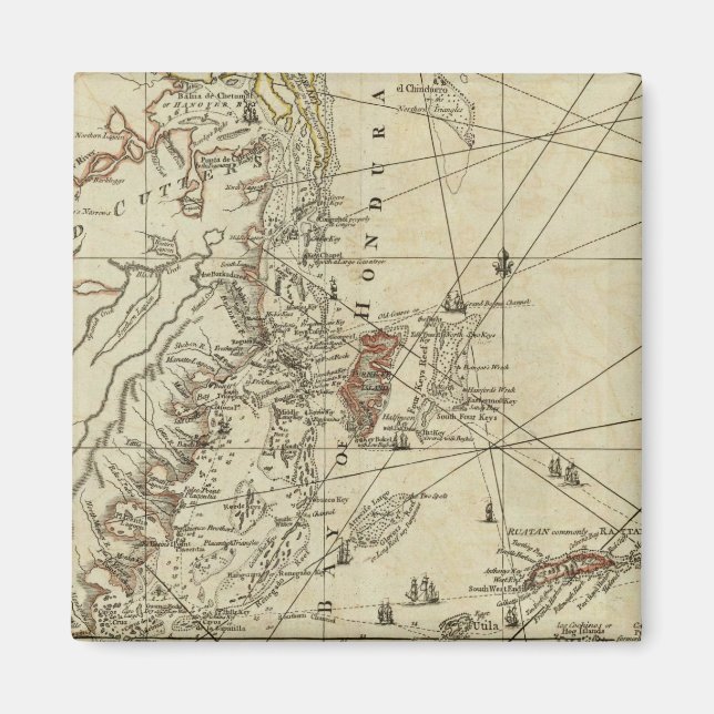 Bucht von Honduras Magnet (Vorne)