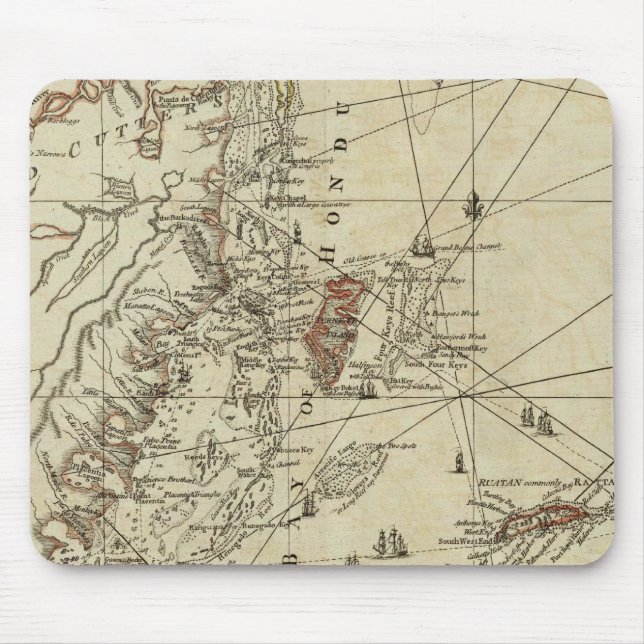 Bucht von Honduras Mousepad (Vorne)