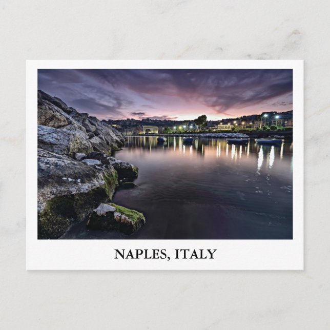 Bucht von Neapel in Italien Postkarte (Vorderseite)
