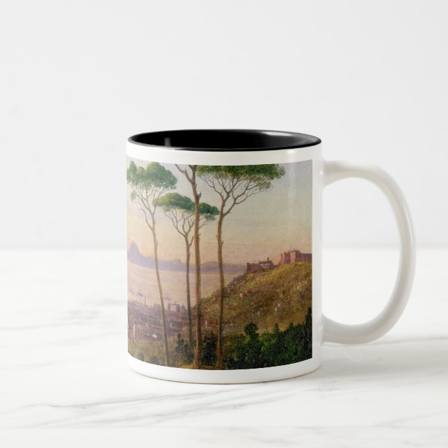 Bucht von Neapel Zweifarbige Tasse (Rechts)