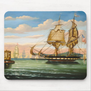 Bucht von New York, Sonnenuntergang Mousepad