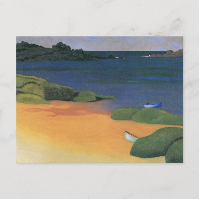 Bucht von Tregastel von Felix Vallotton, Kunst Postkarte (Vorderseite)