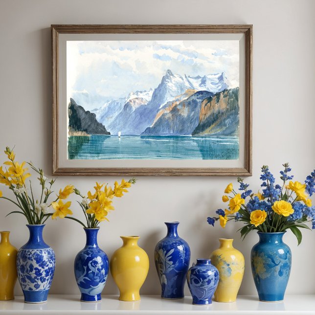 Bucht von Uri, Brunnen von John Sargent Poster (Von Creator hochgeladen)