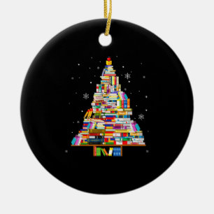 Buchtischler-Buchliebhaber xmas Keramik Ornament
