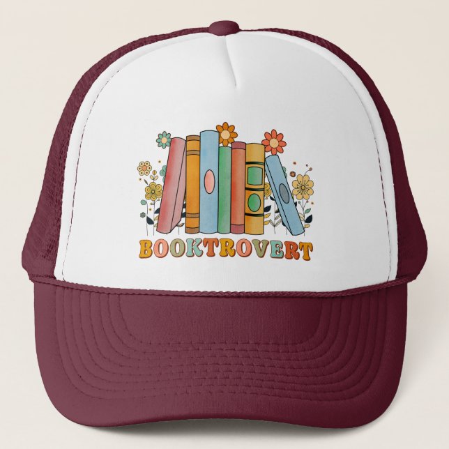 Buchtrovert, Bibliothekarisch Lehrerbuchbuch, Love Truckerkappe (Vorderseite)