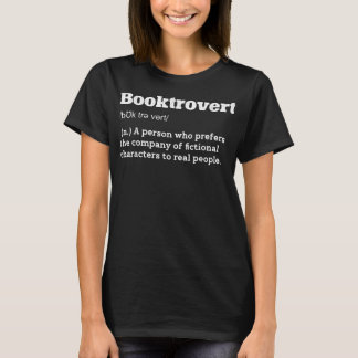 Buchtrovert Definition Funny Book Lover Bedeutung  T-Shirt