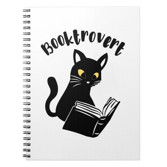 Buchtrovertekatze mit Buch (Vorderseite)