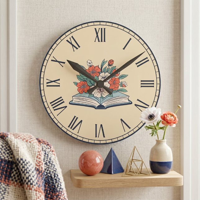 Buchuhr Runde Wanduhr (Von Creator hochgeladen)