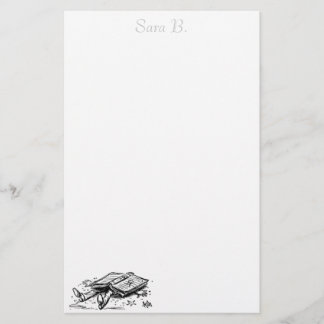 Buchunfall Schreibwaren personalisiert Briefpapier