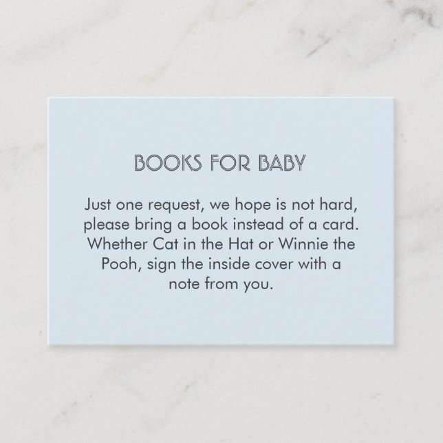 Buchungsanfrage für blaue und weiße Streifen Begleitkarte (Vorderseite)