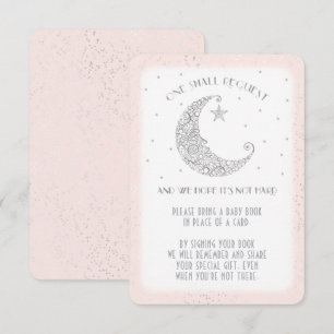 Buchungsanfrage Moon Star Baby Dusche Silver Rosa Einladung