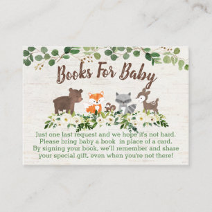 Buchungsanfragen für Woodland Animal Floral Baby C Platzkarte