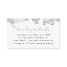 Buchungskarte für Baby Boy Blue Floral