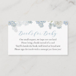 Buchungskarte für Baby Boy Blue Floral Begleitkarte