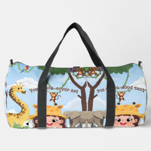 Buchveröffentlichung Autoren-Werbebuchcover Duffle Bag