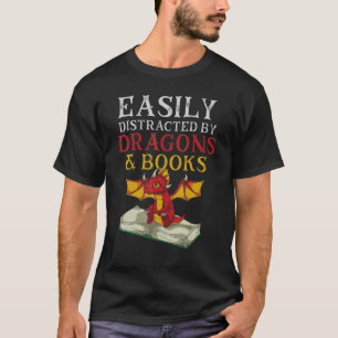 Buchwurm Buch Reading Fantasy Creature Book Drago T-Shirt