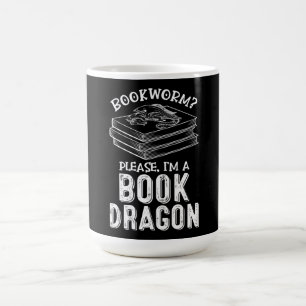 Buchwurm ist ein Buchdrache großartiger Buchliebh Kaffeetasse