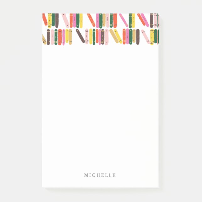 Buchwurm Post-it Klebezettel (Vorderseite)