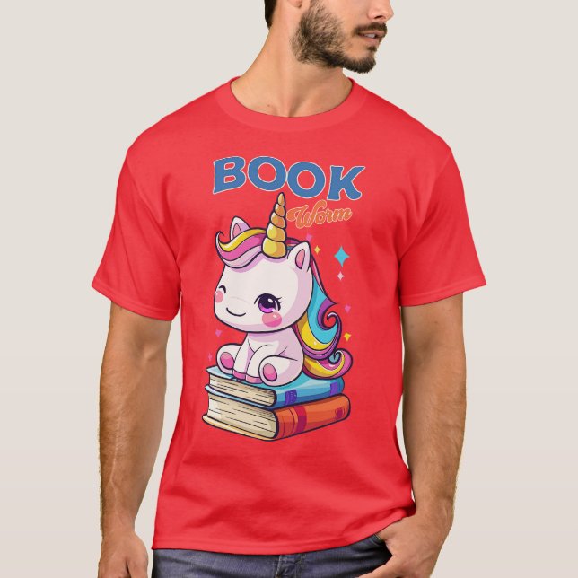 Buchwurm T-Shirt (Vorderseite)