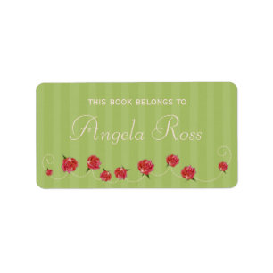 Buchzeichen Adressaufkleber