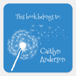 Buchzeichen-Aufkleber Quadratischer Aufkleber