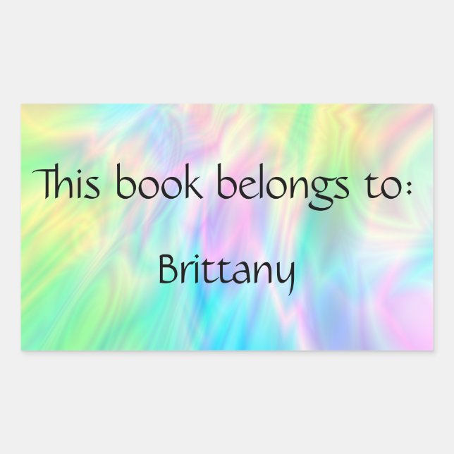 Buchzeichen-Aufkleber Rechteckiger Aufkleber (Vorderseite)