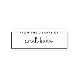 Buchzeichen-Bibliotheks-Briefmarke, Gummistempel