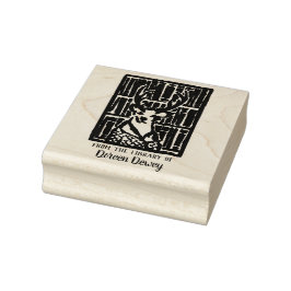 Buchzeichen-Briefmarke Gummistempel