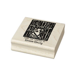 Buchzeichen-Briefmarke Gummistempel