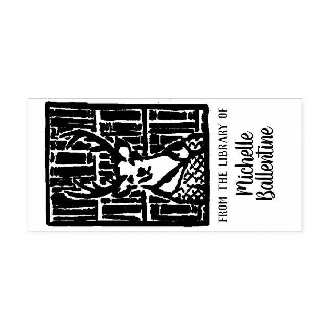 Buchzeichen-Briefmarke Permastempel (Design)