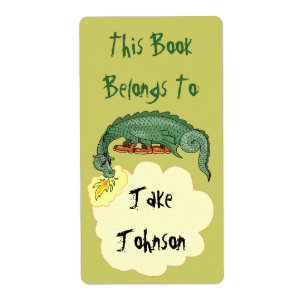 Buchzeichen Dragon atmet Namensschild